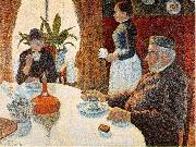 Paul Signac Breakfast, oil painting reproduction